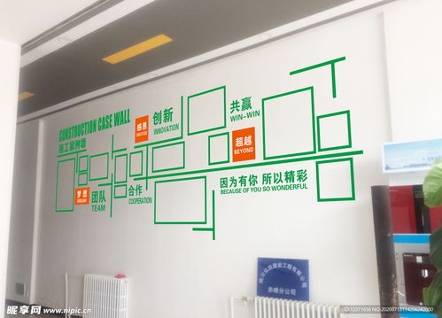 施工案例墙设计图 室内广告设计